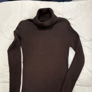 Banana Republic Dark Brown Turtleneck Sweater